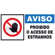 Sinal em PVC Opaco