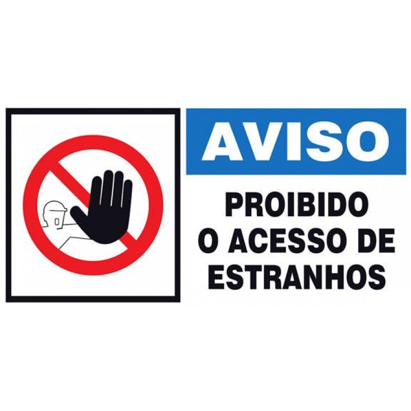 Sinal em PVC Opaco